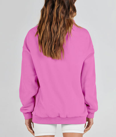 Damska bluza oversize z wycięciem pod szyją Damska bluza oversize z wycięciem pod szyją