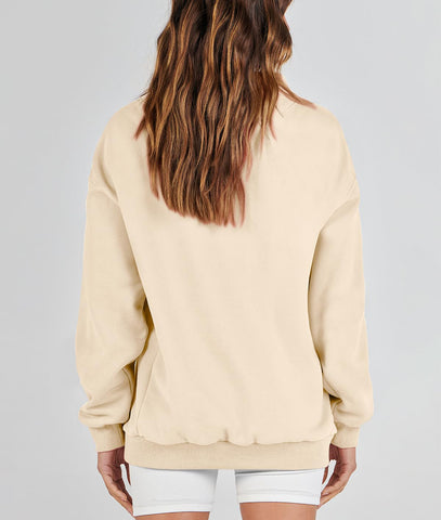 Damska bluza oversize z wycięciem pod szyją Damska bluza oversize z wycięciem pod szyją