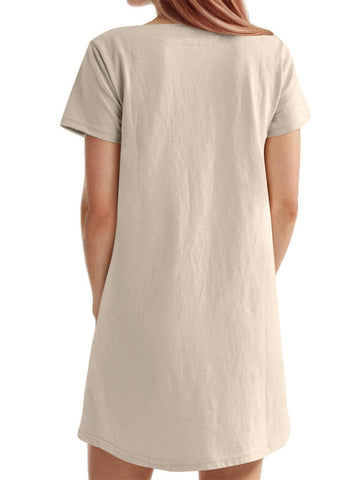 Damska sukienka mini z kwadratowym dekoltem i kieszeniami