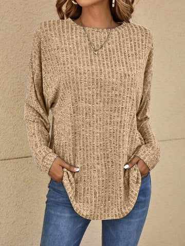 Casualowy sweter z długim rękawem