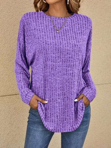 Casualowy sweter z długim rękawem