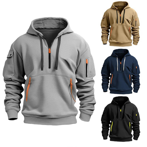 Bluza z kapturem i kieszeniami