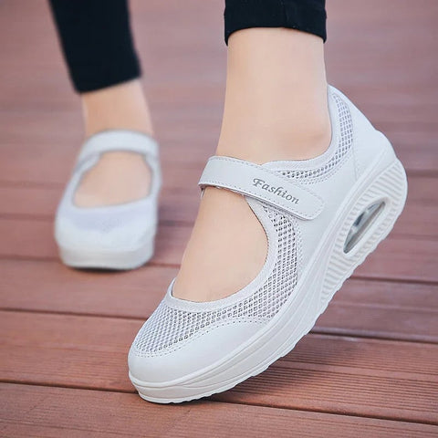 Damskie wygodne buty pielęgniarskie z poduszką powietrzną