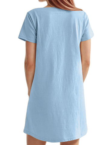 Damska sukienka mini z kwadratowym dekoltem i kieszeniami