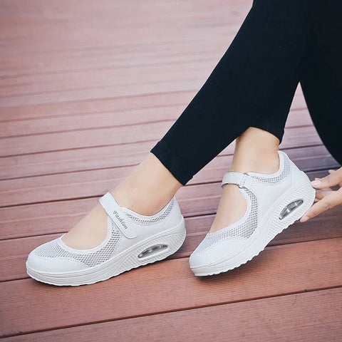 Damskie wygodne buty pielęgniarskie z poduszką powietrzną
