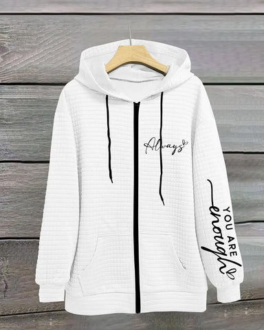 Bluza z kapturem zapinana na zamek