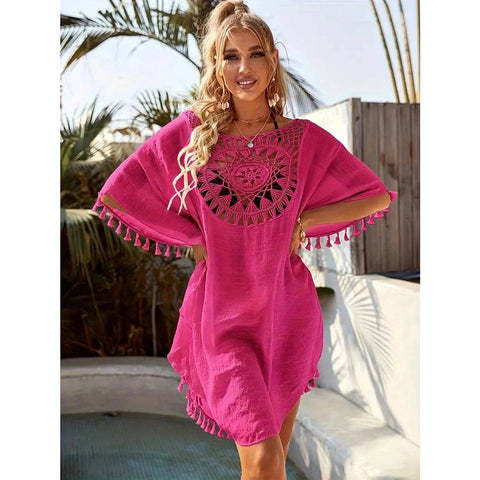 Damska lekka tunika koronkowa