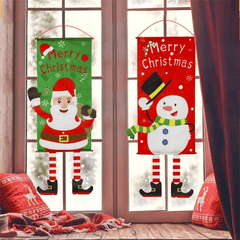 (🎁Wczesna świąteczna gorąca wyprzedaż - 48% ZNIŻKI🎁) Wesołych Świąt Banery z napisami na okno