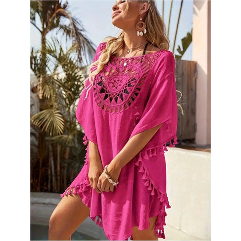 Damska lekka tunika koronkowa