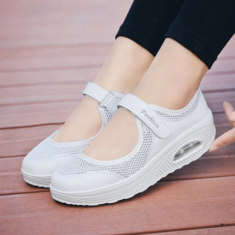 Damskie wygodne buty pielęgniarskie z poduszką powietrzną