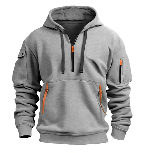 Bluza z kapturem i kieszeniami