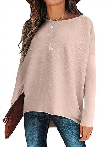 ✨Gorąca wyprzedaż⭐damski sweter z dzianiny o nieregularnym, oversize&#39;owym rękawie typu Dolman