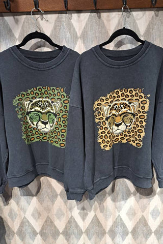 Bluza z nadrukiem w panterkę