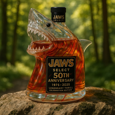 Butelka whisky z okazji 50. rocznicy Szczęki