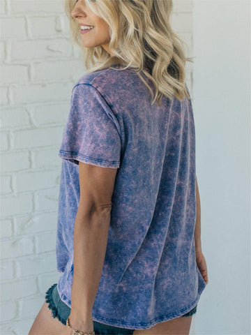 Damska koszulka letnia Acid Wash Everyday