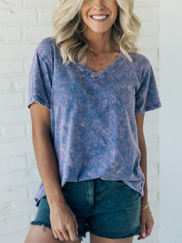 Damska koszulka letnia Acid Wash Everyday