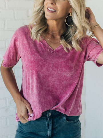 Damska koszulka letnia Acid Wash Everyday