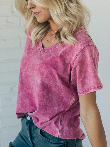 Damska koszulka letnia Acid Wash Everyday