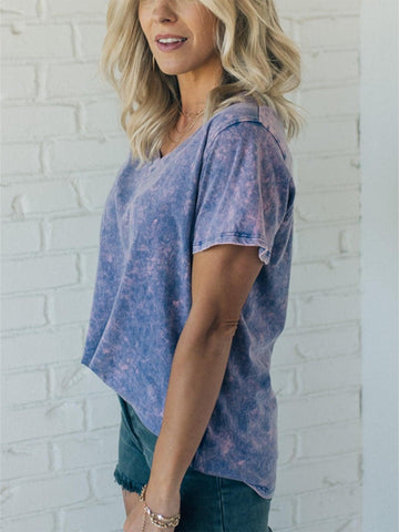 Damska koszulka letnia Acid Wash Everyday