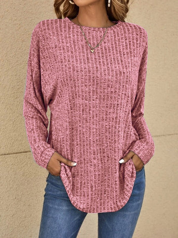 Casualowy sweter z długim rękawem