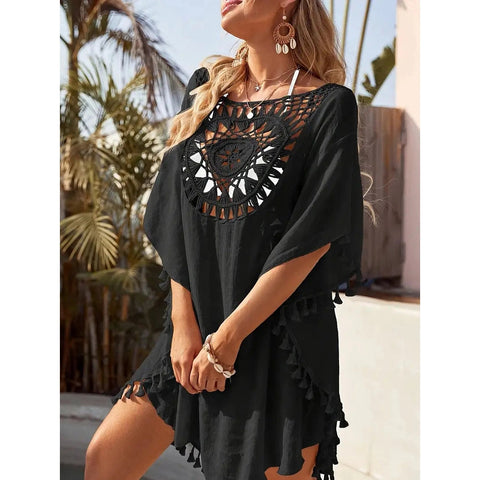 Damska lekka tunika koronkowa