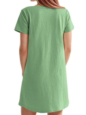 Damska sukienka mini z kwadratowym dekoltem i kieszeniami