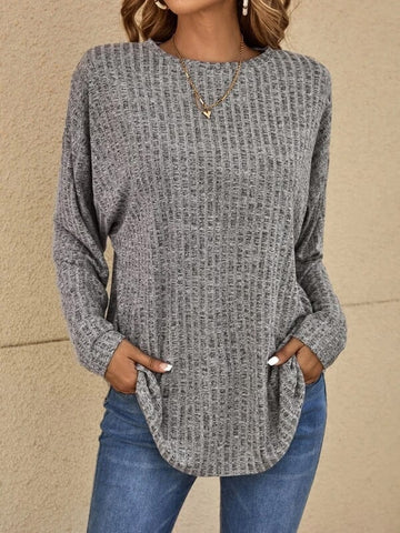 Casualowy sweter z długim rękawem
