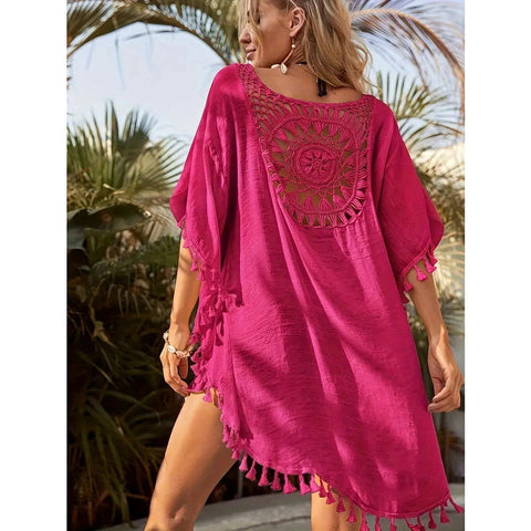 Damska lekka tunika koronkowa