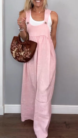 Damska luźna sukienka na ramiączkach