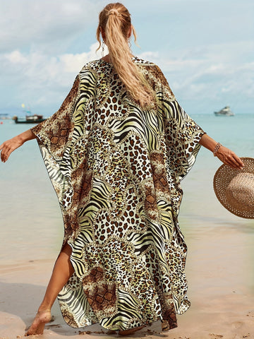 Bambusowa sukienka maxi Tropical Resort