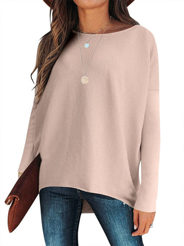 ✨Gorąca wyprzedaż⭐damski sweter z dzianiny o nieregularnym, oversize&#39;owym rękawie typu Dolman