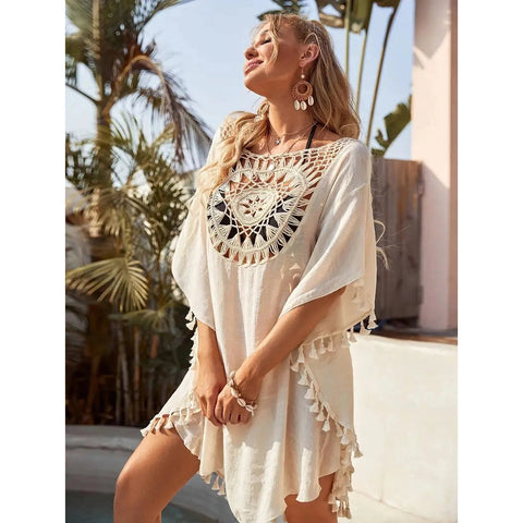 Damska lekka tunika koronkowa