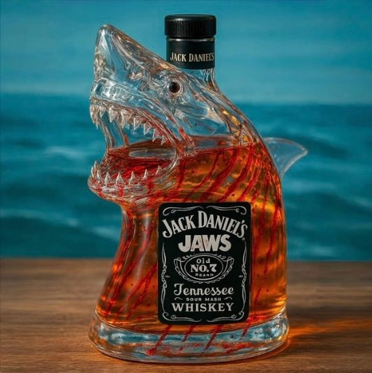 Butelka whisky z okazji 50. rocznicy Szczęki