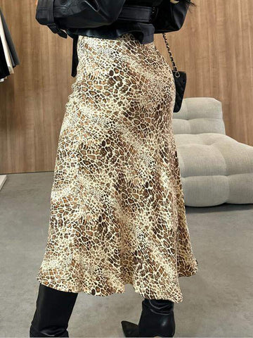 Damska spódnica z nadrukiem na co dzień