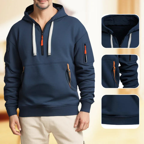 Bluza z kapturem i kieszeniami