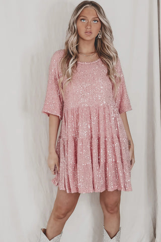 Ostatni dzień 75% - ✨Cekinowa sukienka dla lalki Baby Doll