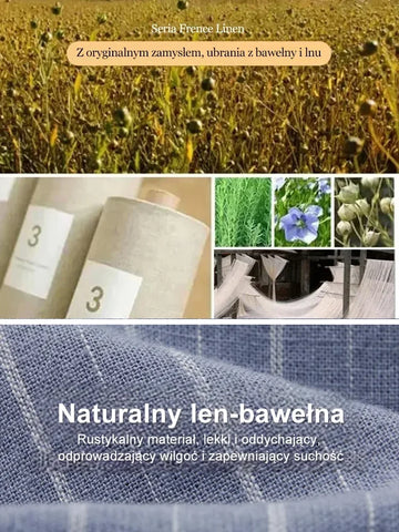 2023 Bawełniana lniana sukienka