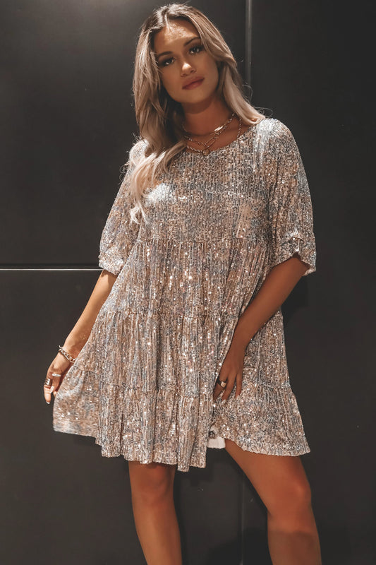 Ostatni dzień 75% - ✨Cekinowa sukienka dla lalki Baby Doll