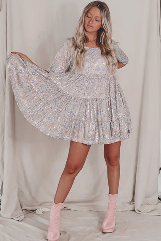 Ostatni dzień 75% - ✨Cekinowa sukienka dla lalki Baby Doll