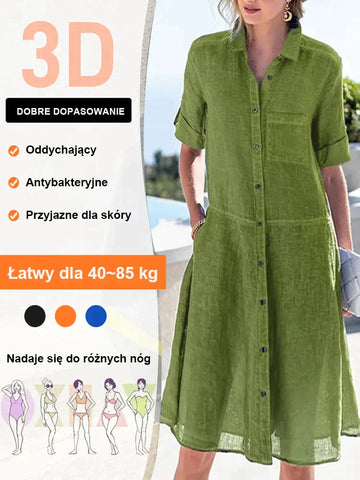 Bawełniana sukienka koszulowa