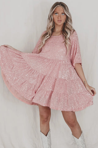 Ostatni dzień 75% - ✨Cekinowa sukienka dla lalki Baby Doll